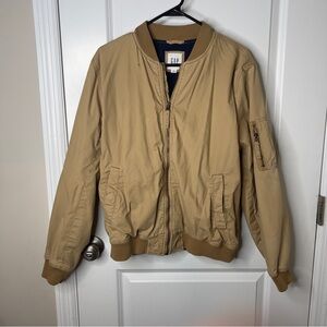 GAP Men’s Tan Bomber Jacket size Medium